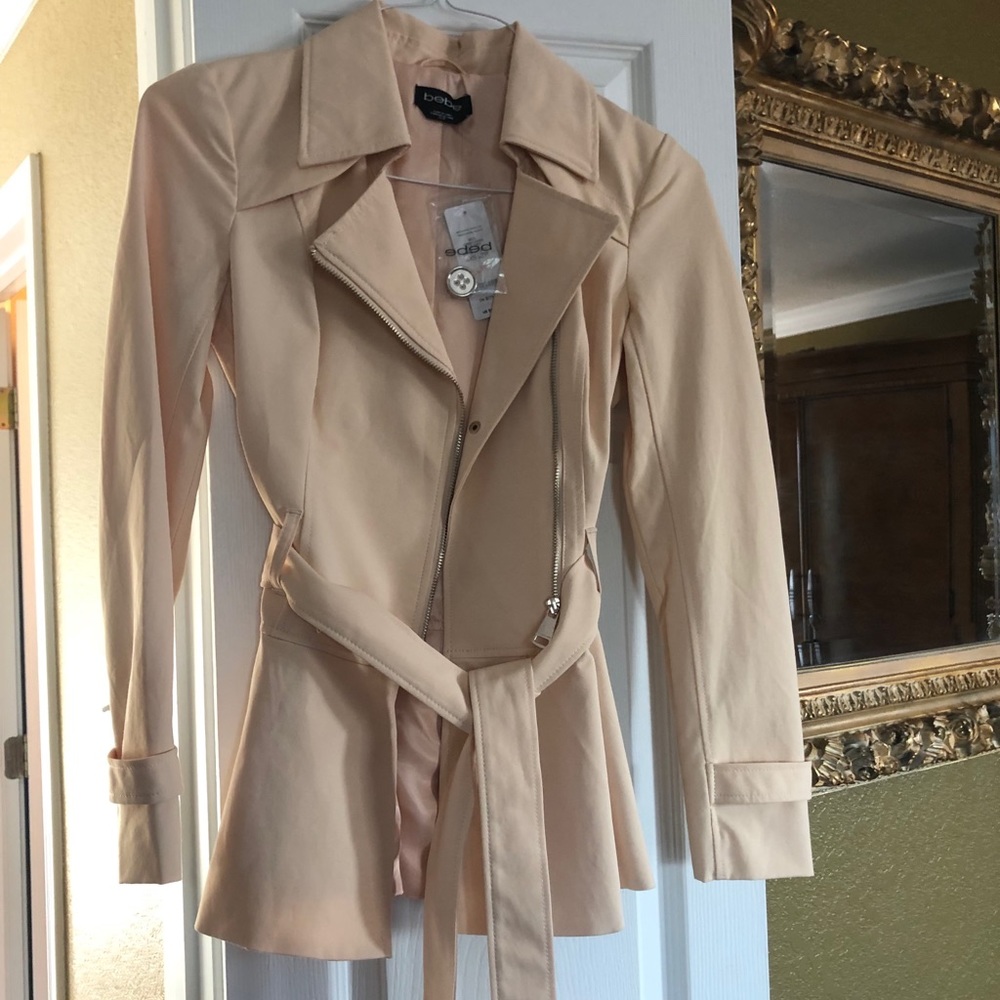 NWT Bebe blush light weight jacket XS